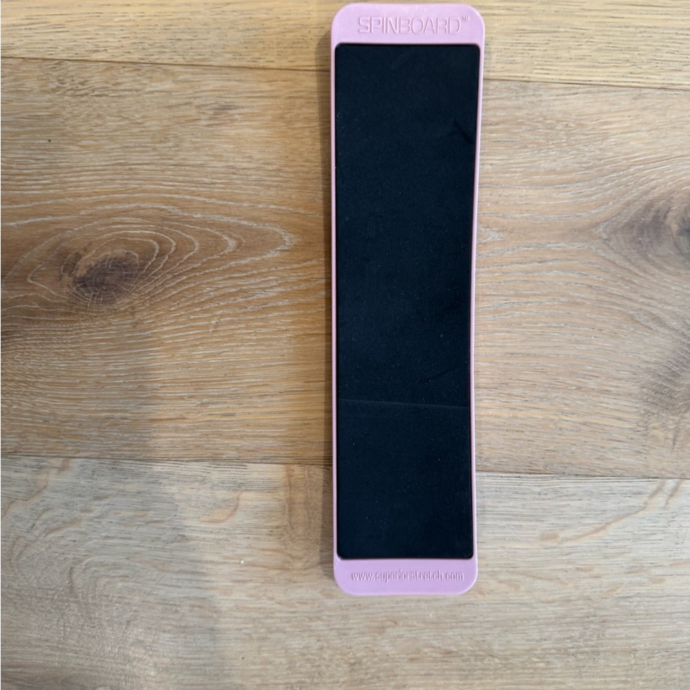 Pink and Blue spin boards. 2